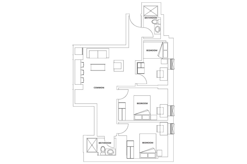 Apartment, 3 Bedrooms, 2 Bathrooms (No TV)