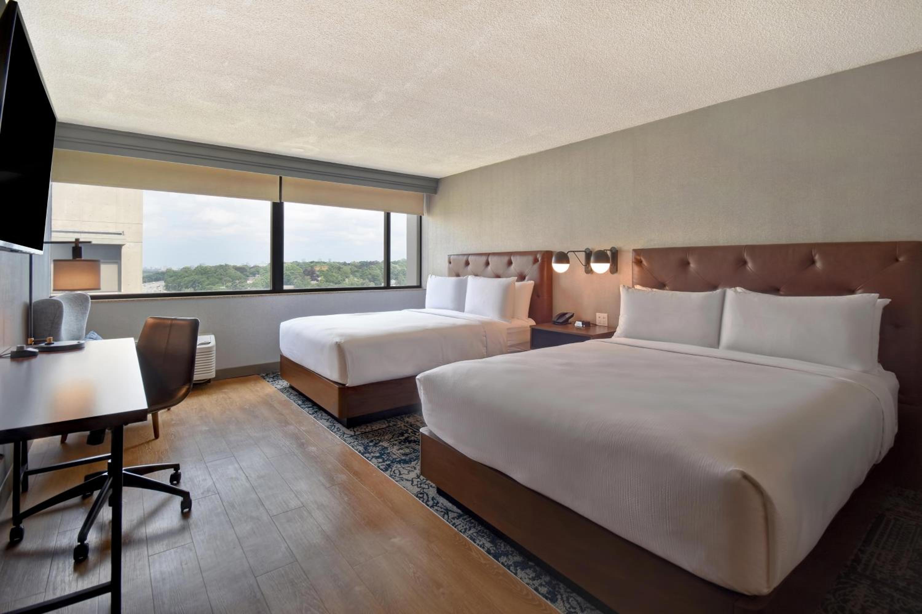 Queen Room with Two Queen Beds and Adapted Tub - Mobility and Hearing Accessible