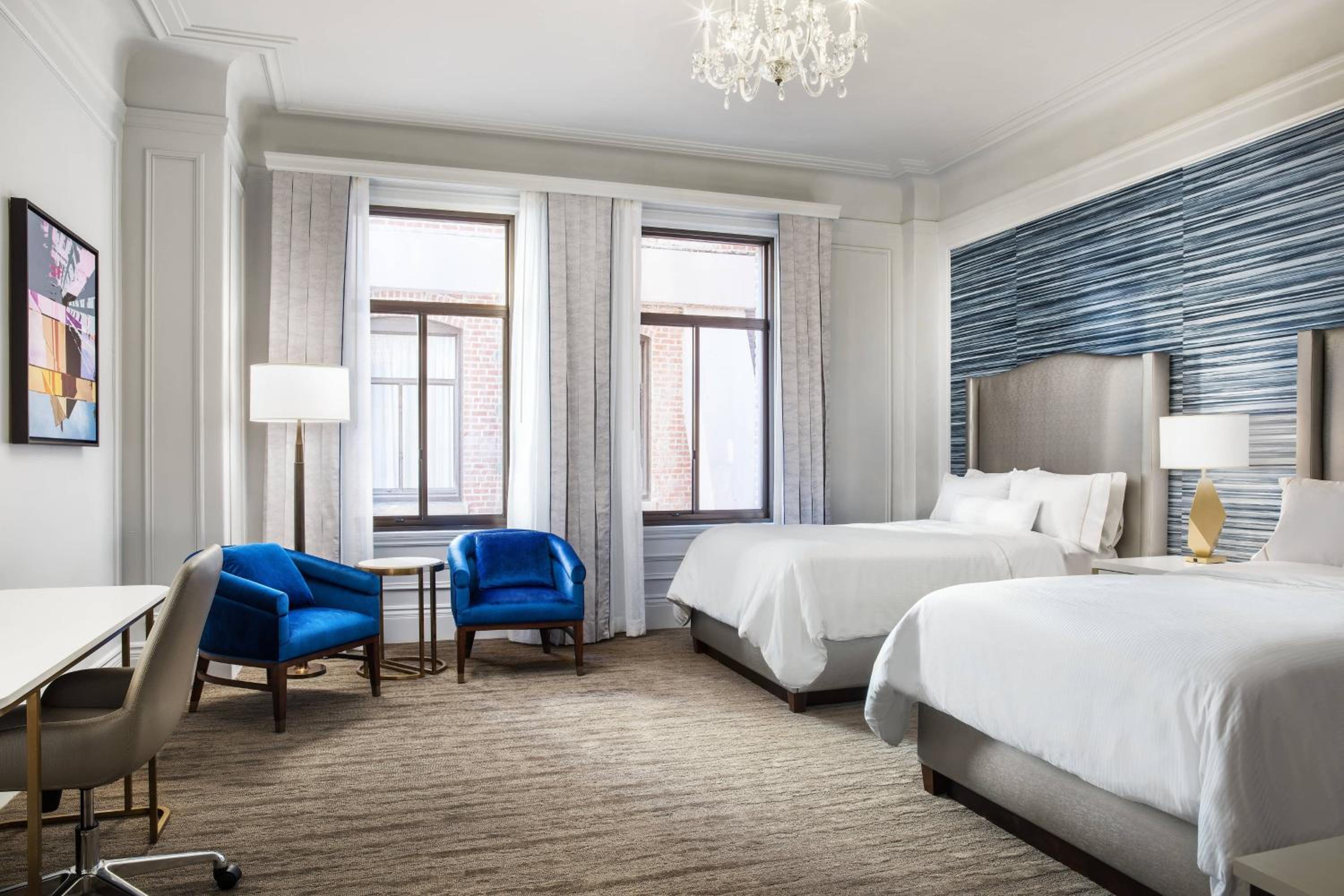 Traditional Double Room with Two Double Beds and Adapted Tub - Mobility and Hearing Accessible