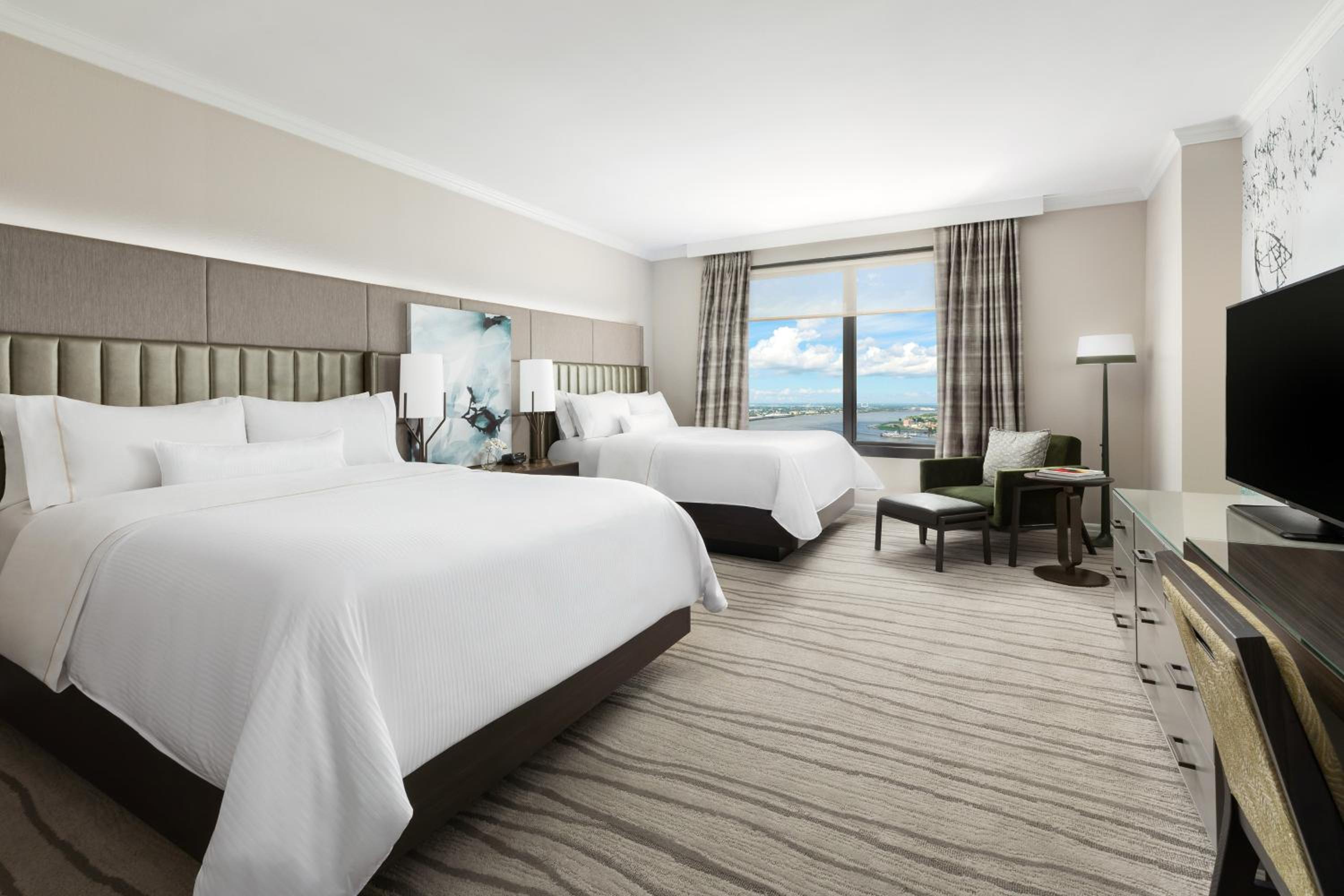 Deluxe Queen Room with Two Queen Beds and River View