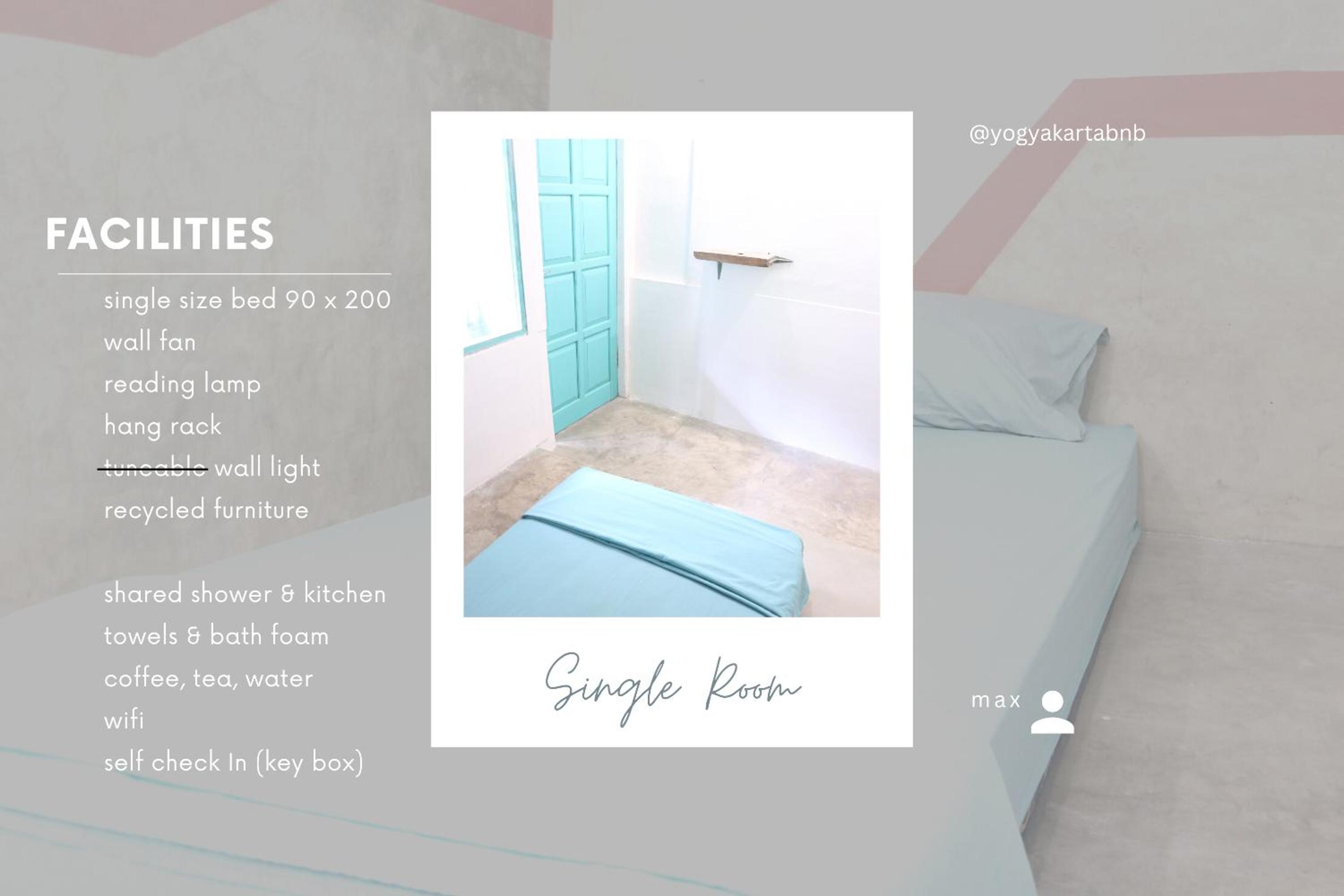 Single Room with Shared Shower and Toilet