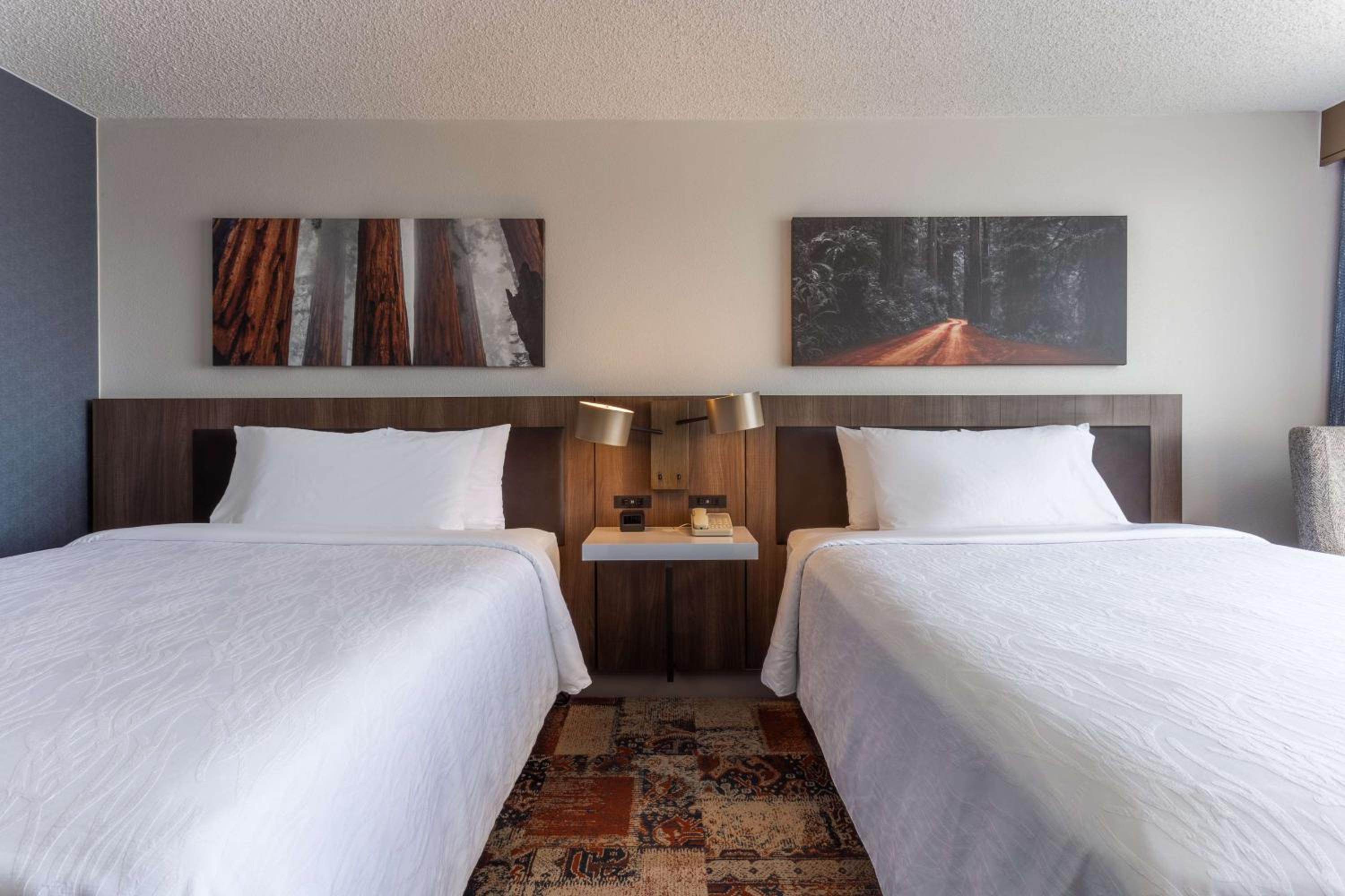 Double Room with Two Double Beds and Mountain View