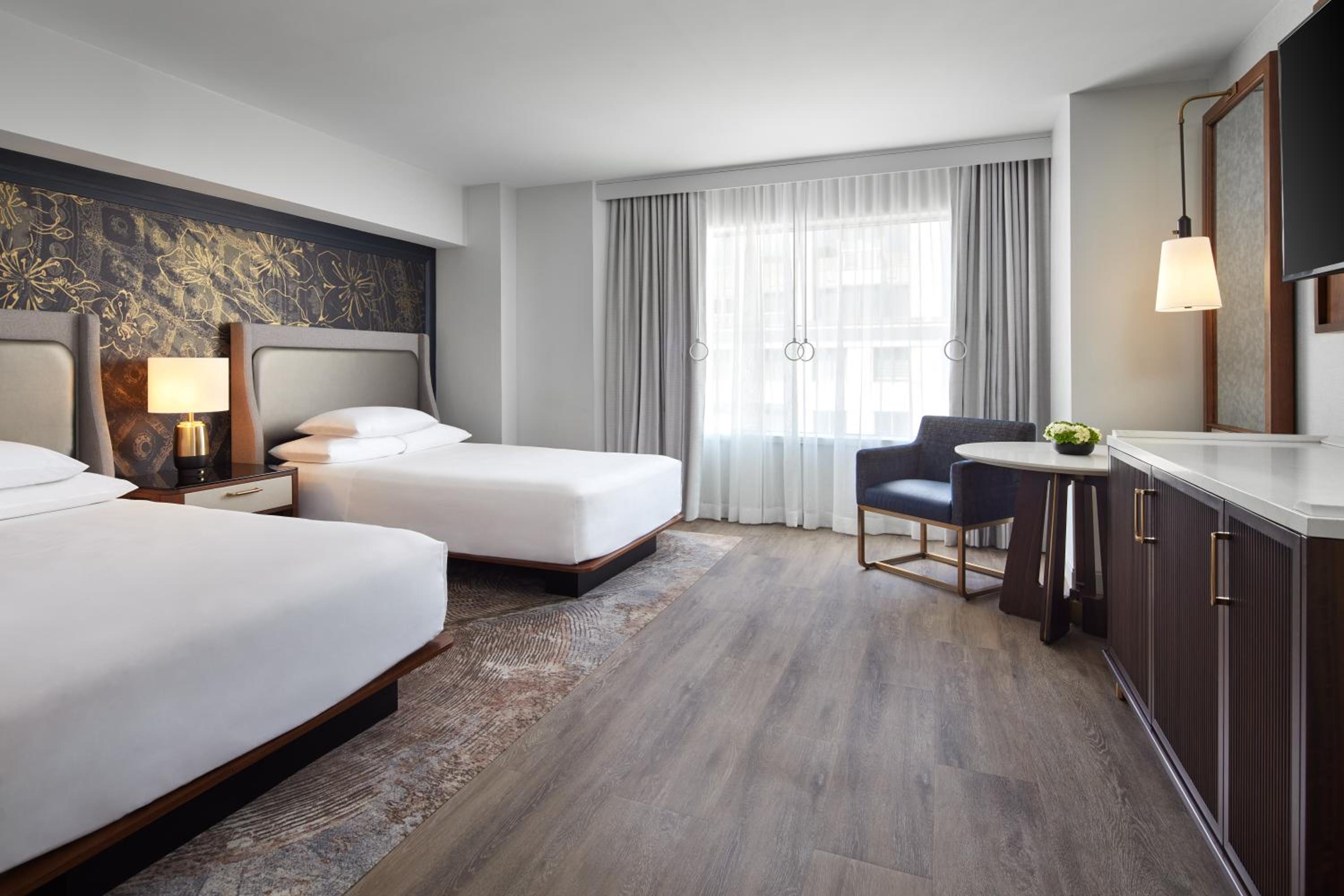 Double Room with Two Double Beds and Atrium View