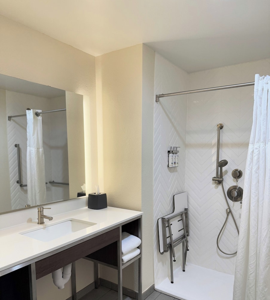 Suite, 1 King Bed, Roll-in Shower (Communications)