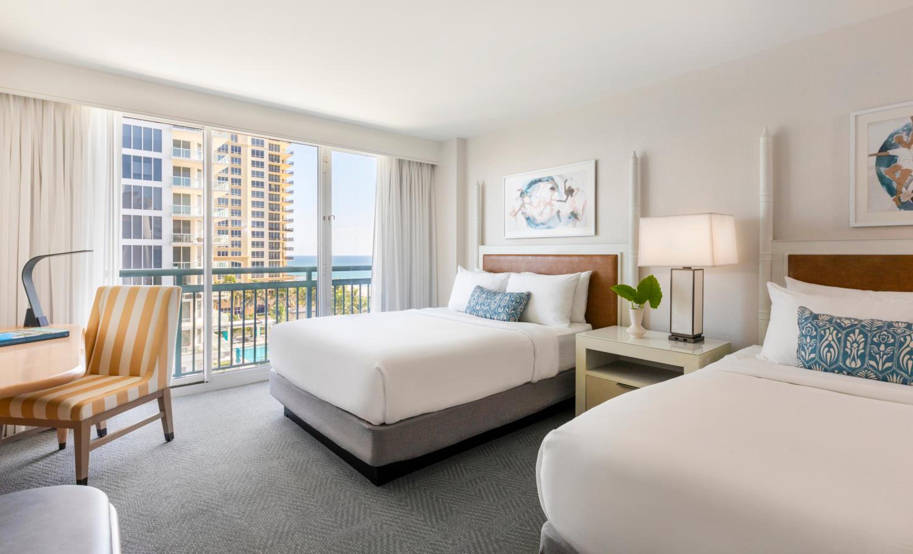 Queen Room with Two Queen Beds and Ocean View - Hearing Accessible