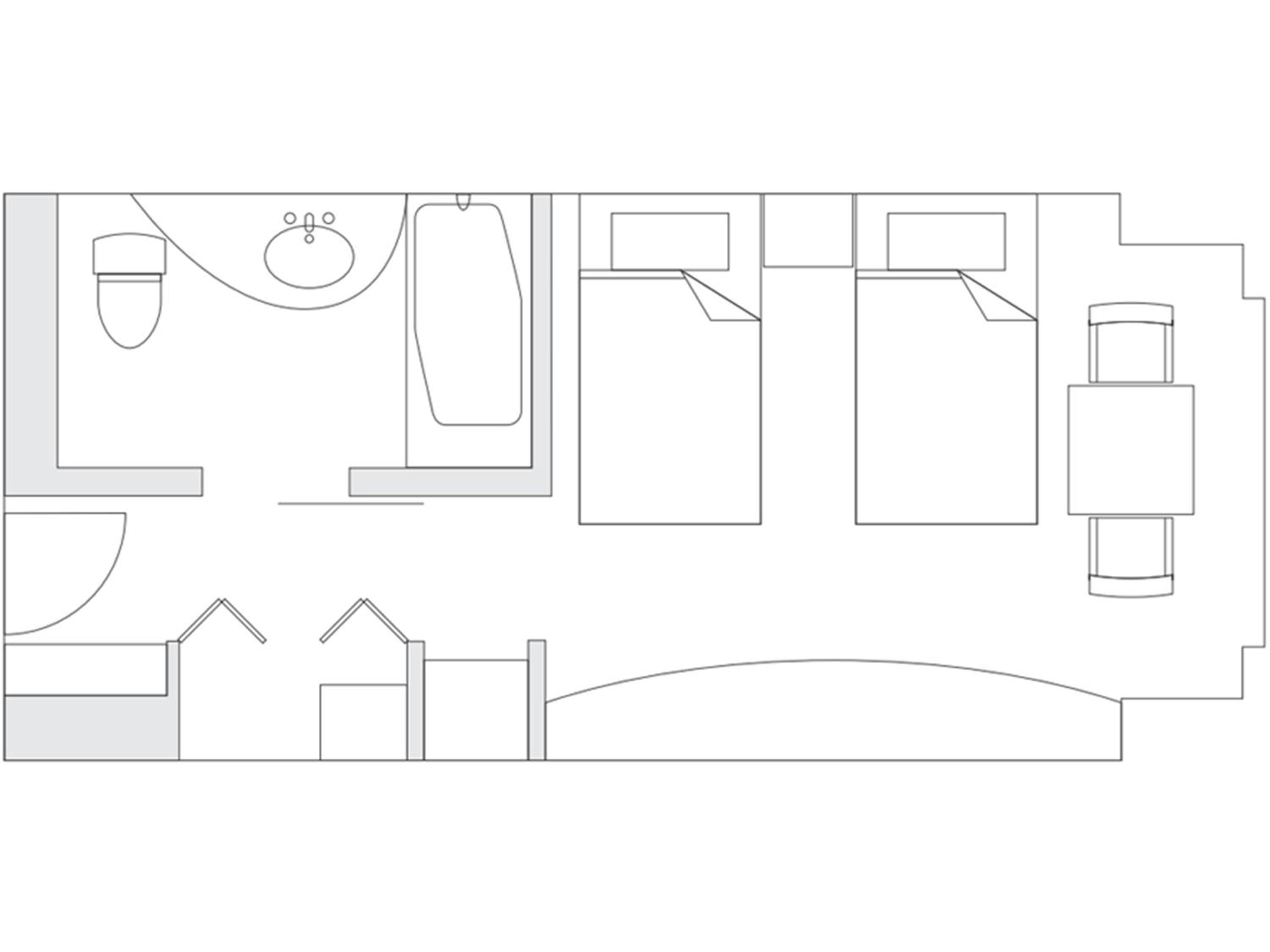 Standard Twin Room - Club Lounge Access - Non-Smoking