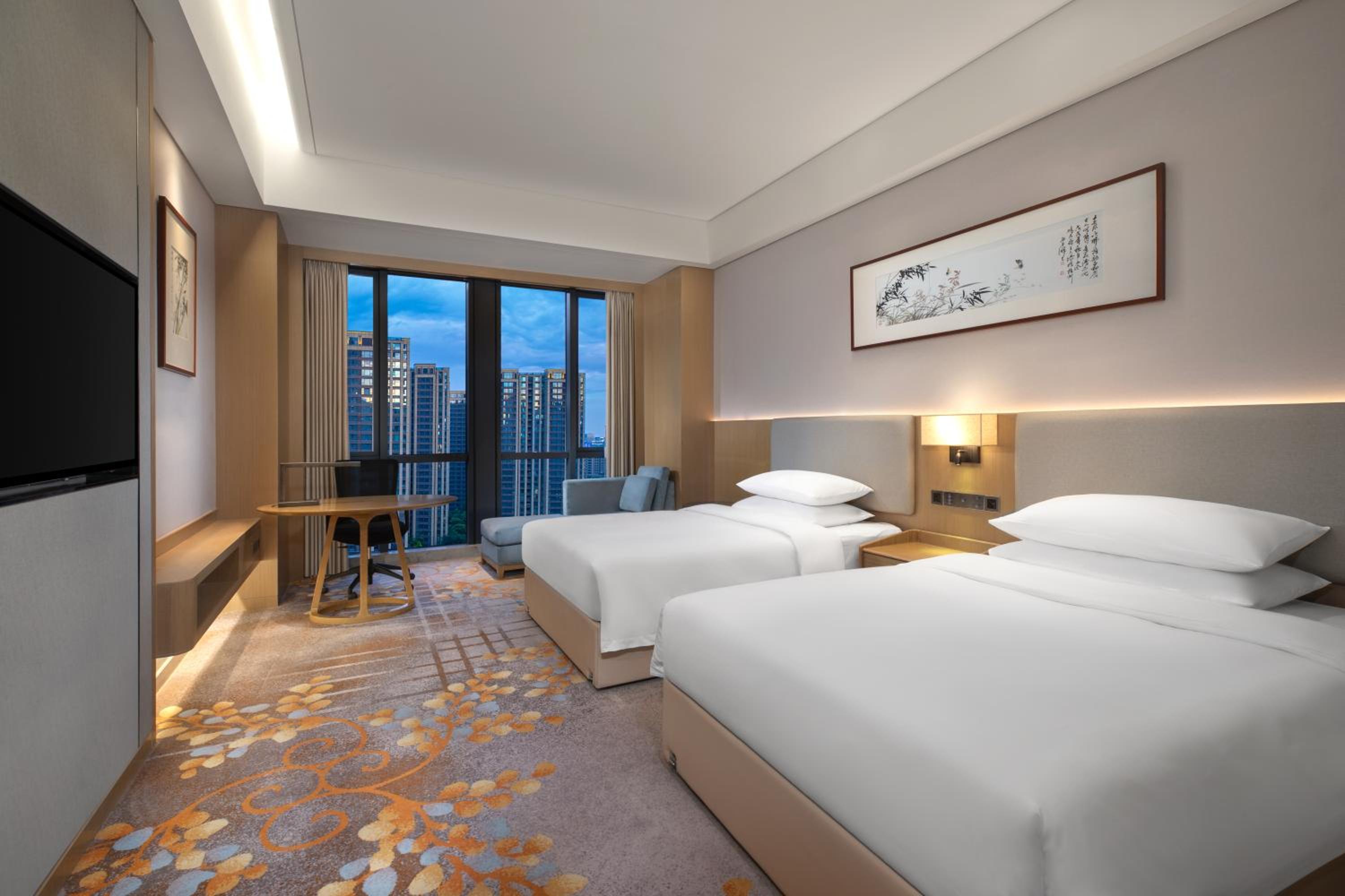 Premium Queen Room with Two Queen Beds and City View