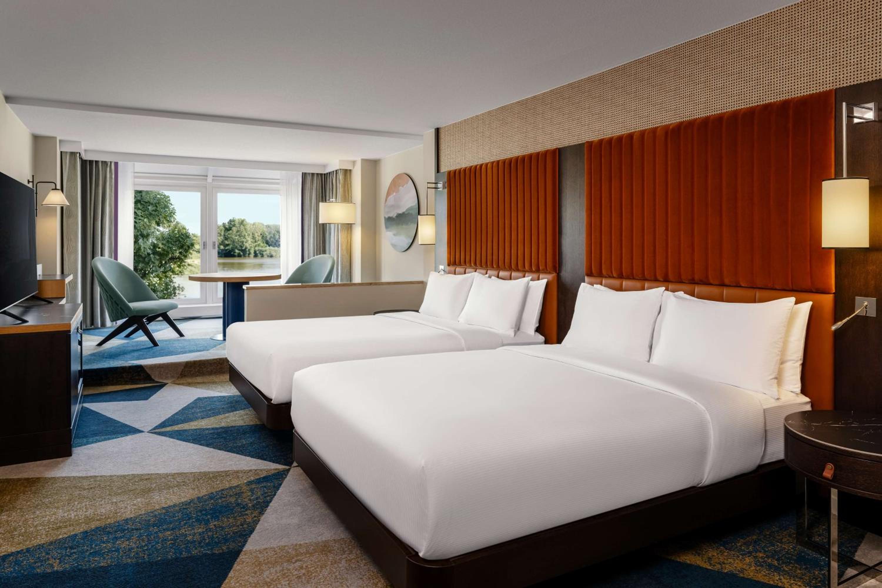 Deluxe Queen Room with Two Queen Beds and Waterfront View