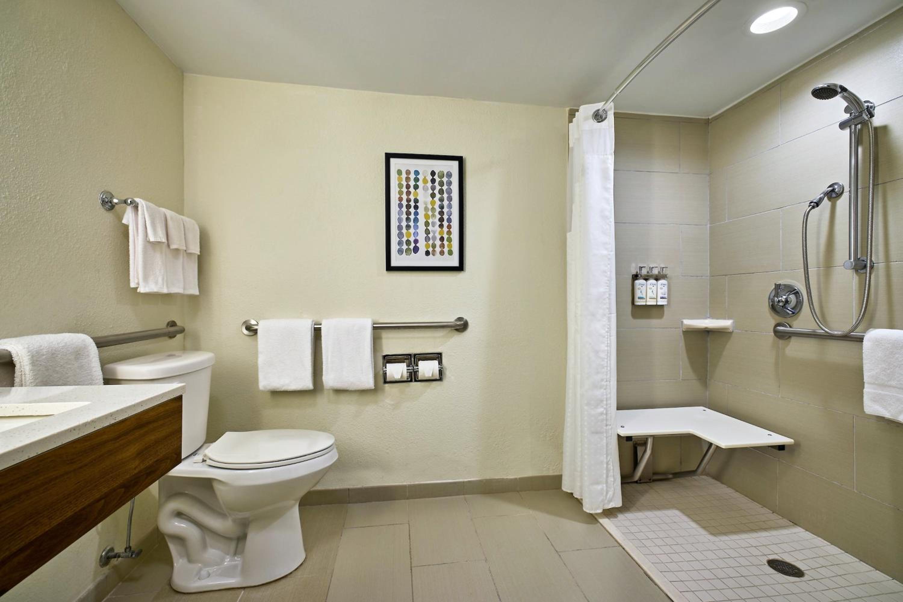 King Room - Hearing Accessible - Roll-in Shower