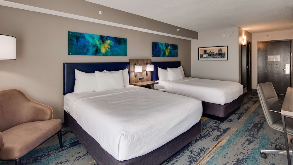 Standard Room, 2 Queen Beds, Non Smoking, Refrigerator & Microwave